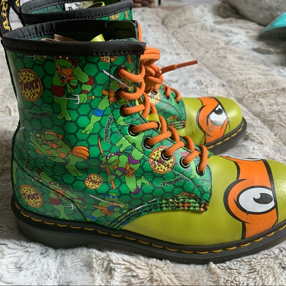 ❌SOLD❌ |RARE | Dr Martens Mikey Boots |TMNT| EUC | Men Size 9 |Women size 10 | - Picture 8 of 11